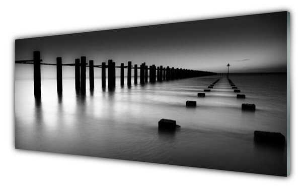 Nástenný panel  Hmla mólo architektúra 125x50 cm