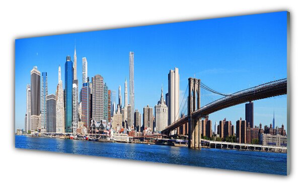 Nástenný panel  Most mesto architektúra 125x50 cm