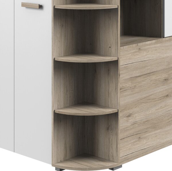 ROHOVÝ ŠATNÍK, 124/199/148 cm MID.YOU - Online Only detský nábytok, Online Only