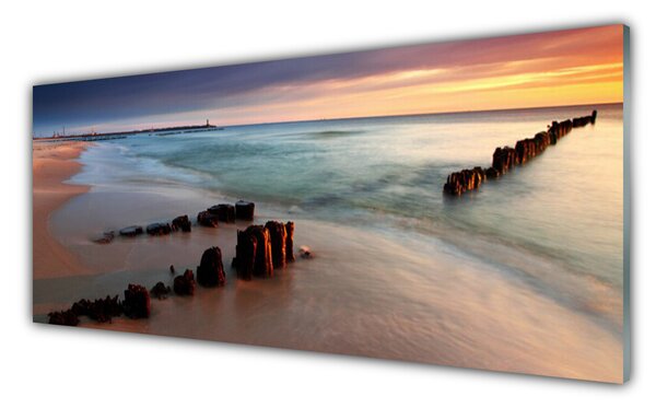 Nástenný panel  Oceán pláž príroda 125x50 cm