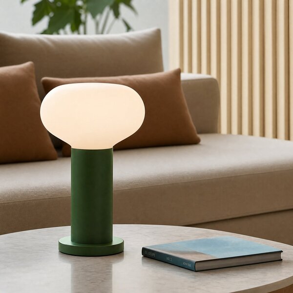 Stolové Lampa ALDEX, Flo, Zelená, Obývacia izba, Kov, Dizajnový