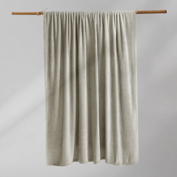 Béžový mikroplyšový pléd 200x220 cm Mic – Restilo