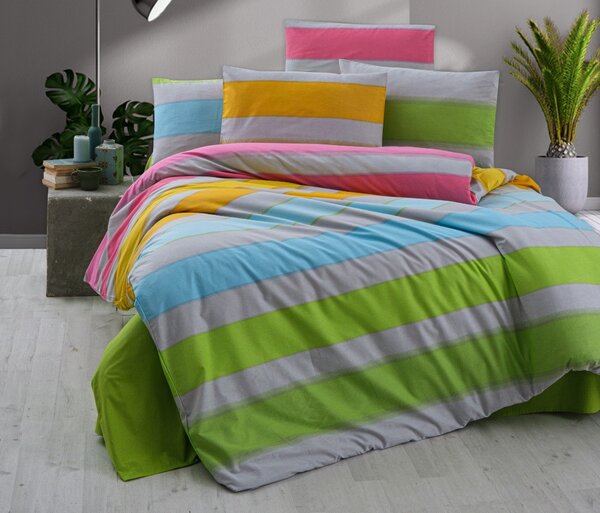 Brotex Obliečky francúzske bavlna 240x200,70x90 Rainbow color, Výber zapínania: zipsový uzáver Zapínání: zipový uzávěr