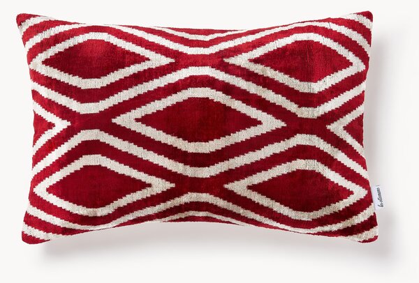 Poťah na vankúš z hodvábu a zamatu's abstraktným vzorom Velvety