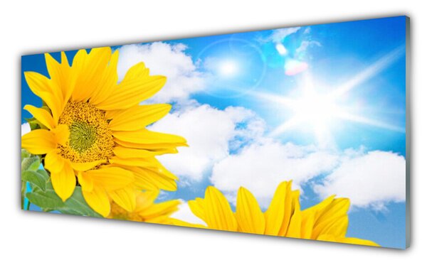 Nástenný panel  Kvety rastlina príroda 125x50 cm