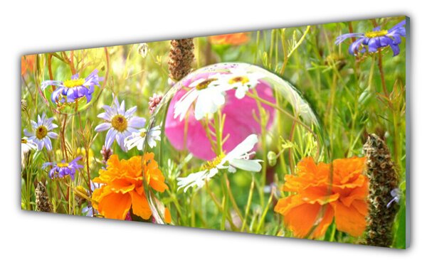 Nástenný panel  Kvety rastlina príroda 125x50 cm