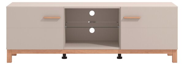 TV DIEL, kašmírová, dub artisan, 154/50,5/41,5 cm Hom`in - TV nábytok