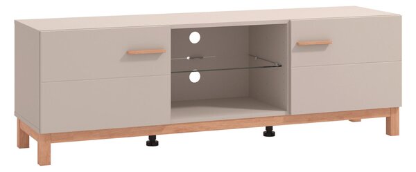 TV DIEL, kašmírová, dub artisan, 154/50,5/41,5 cm Hom`in - TV nábytok