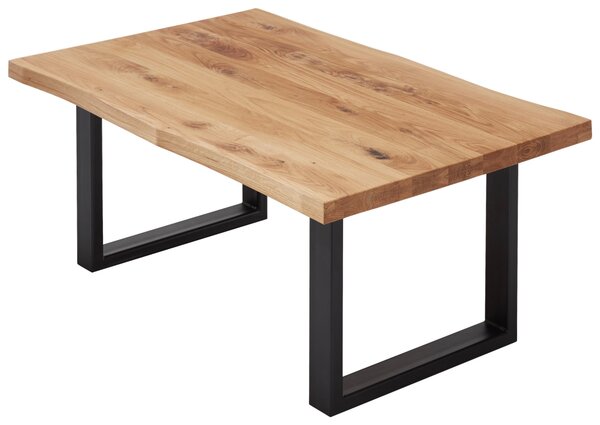 KONFERENČNÝ STOLÍK, čierna, farba duba, drevo, kov, 110/70/45 cm Linea Natura - Stolíky do obývačky