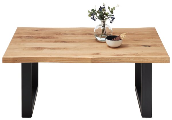 KONFERENČNÝ STOLÍK, čierna, farba duba, drevo, kov, 110/70/45 cm Linea Natura - Stolíky do obývačky