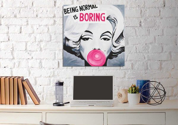 ASIR Obraz na plátne BORING 45 cm