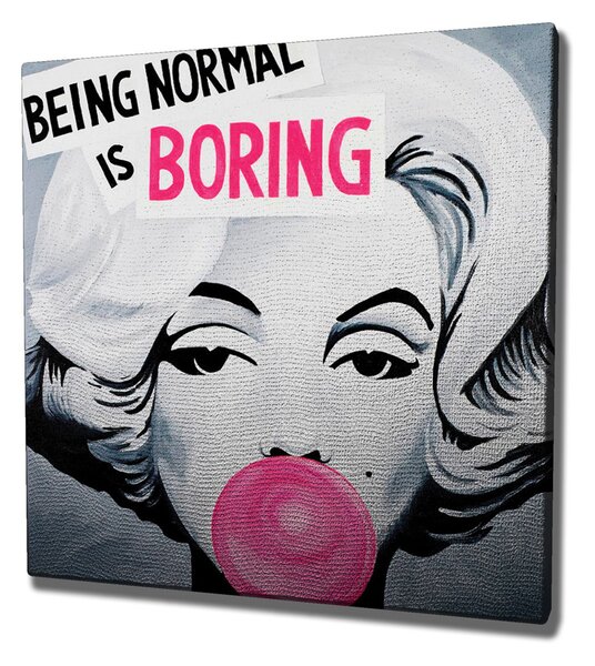 ASIR Obraz na plátne BORING 45 cm