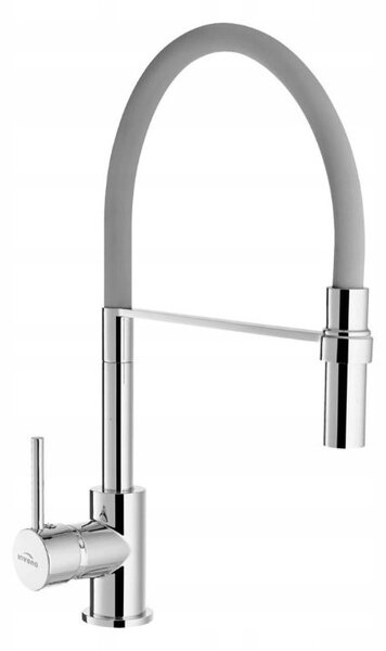 Invena Chameleon, stojanková drezová batéria, šedá-chrómová, BZ-29-L05-C