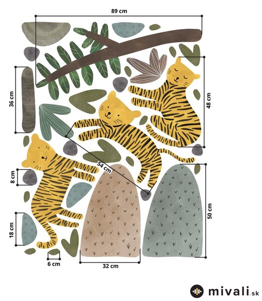 Samolepky na stenu - Tigre