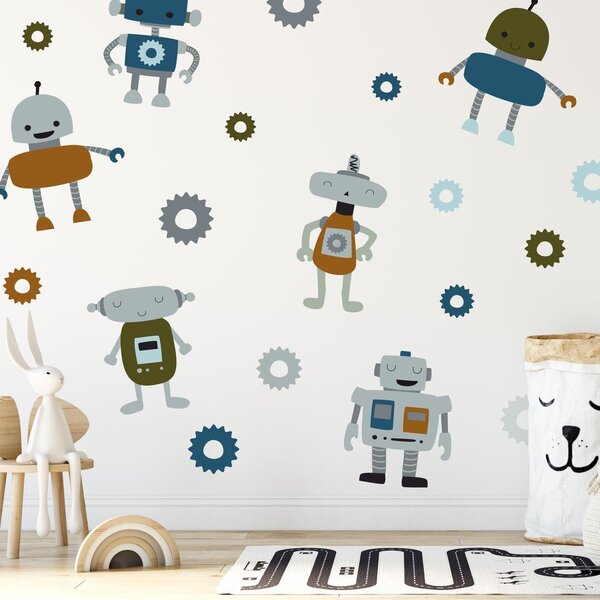 Samolepky na stenu - Roboti I
