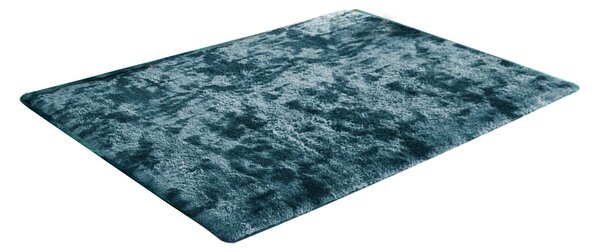 TZ Tmavomodrý obdĺžnikový shaggy koberec Ombre Rozmer: 120x170 cm