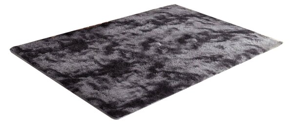TZ Tmavosivý obdĺžnikový shaggy koberec Ombre Rozmer: 80x150 cm