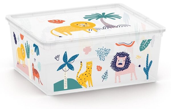 Biely plastový detský úložný box 40x34x17 cm C Box Style – KIS