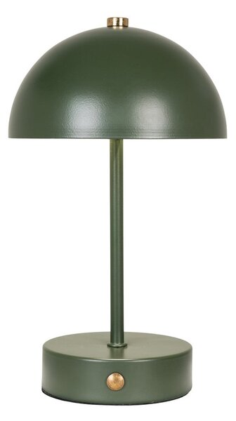 Tmavozelená LED stolová lampa s kovovým tienidlom (výška 25 cm) Holt – House Nordic