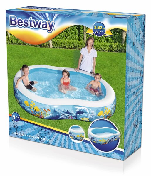Bestway Nafukovací bazén Oceán 262 x 157 x 46 cm Bestway 54118