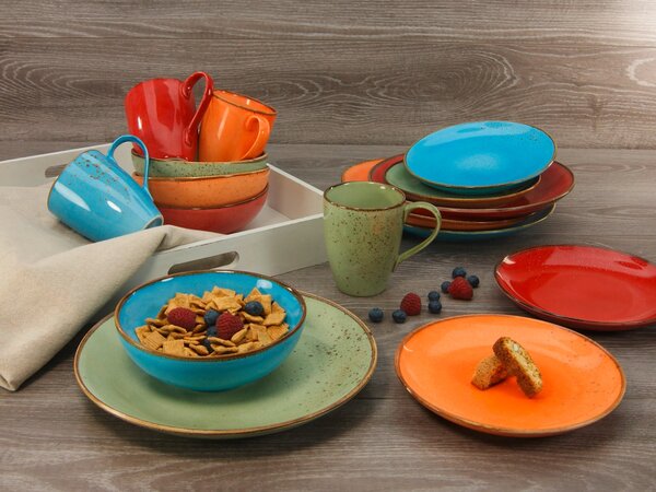 KOMBINOVANÝ SERVIS, 16-dielne, kamenina Creatable - Online Only bytové doplnky, Online Only