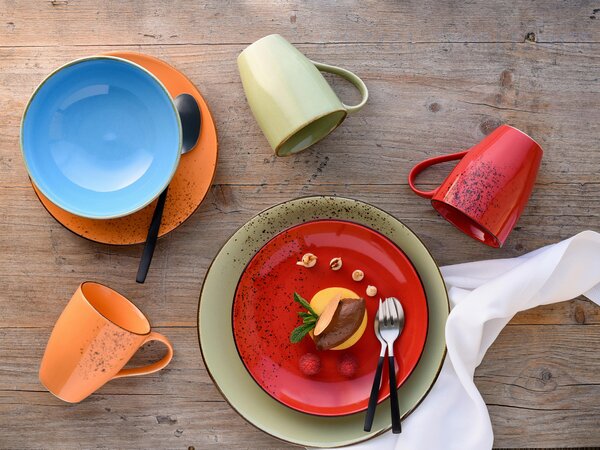 KOMBINOVANÝ SERVIS, 16-dielne, kamenina Creatable - Online Only bytové doplnky, Online Only