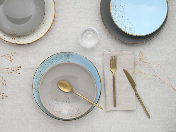 KOMBINOVANÝ SERVIS, 16-dielne, kamenina Creatable - Online Only bytové doplnky, Online Only