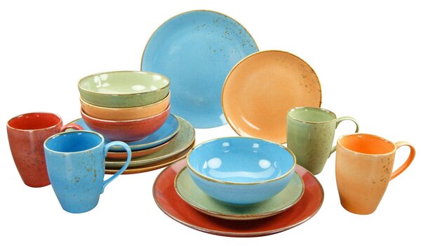 KOMBINOVANÝ SERVIS, 16-dielne, kamenina Creatable - Online Only bytové doplnky, Online Only