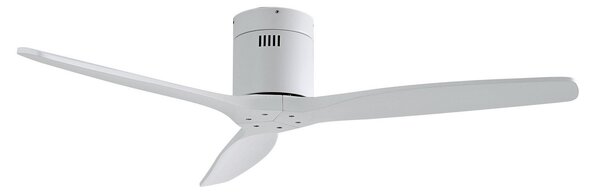 Stropný ventilátor Vindur, biely, DC, tichý, Ø 132 cm – Lucande Lucande, Vindur, Biela, Obývacia izba, Kov, Moderný