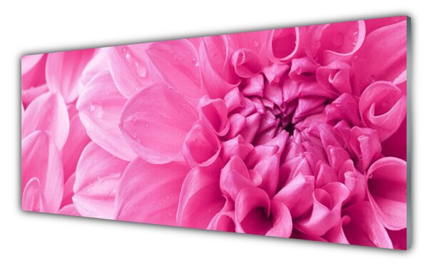 Sklenený obklad Do kuchyne Kvety rastlina príroda 125x50 cm