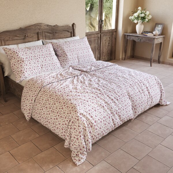 Kvalitex Bavlnené posteľné obliečky PROVENCE COLLECTION VIOLETA fialová 1x 140/200, 1x 70/90cm