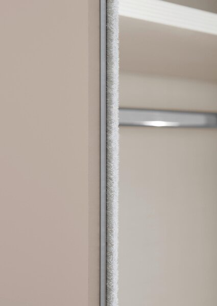 ŠAT. SKRIŇA S POSUV. DVERAMI, antracitová, svetlosivá, 280/222/68 cm Moderano - Skrine