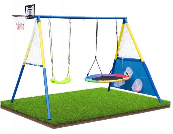 Záhradná hojdačka pre deti PLAY viacfarebná