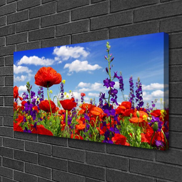 Obraz na plátne Tulipány rastlina 100x50 cm