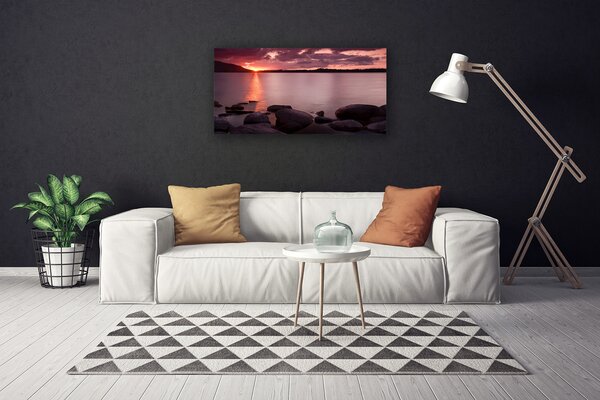 Obraz na plátne More kamene krajina 100x50 cm