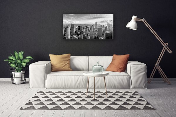 Obraz na plátne Mesto domy 100x50 cm