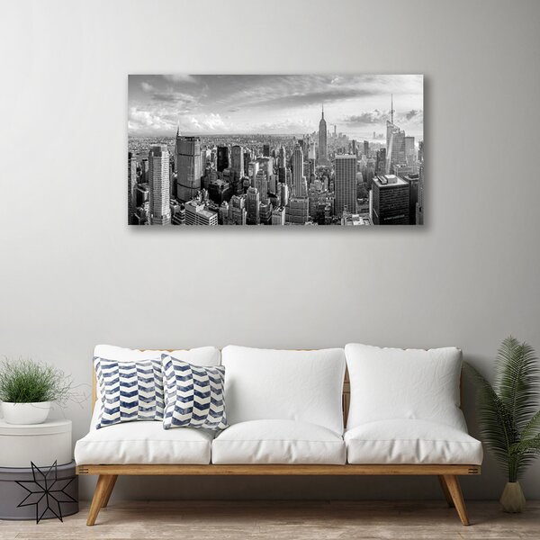 Obraz na plátne Mesto domy 100x50 cm