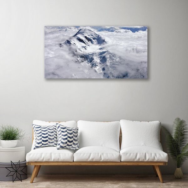 Obraz na plátne Hora hmla krajina 100x50 cm