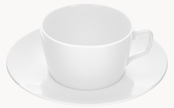 Ručne vyrobené porcelánové kávové šálky's podšálkami Cosmopolitan, 2 ks