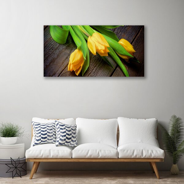 Obraz na plátne Tulipány kvety 100x50 cm