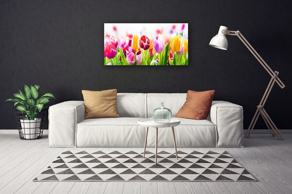 Obraz na plátne Tulipány kvety 100x50 cm