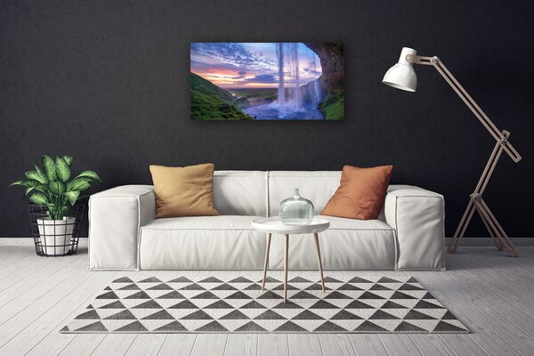 Obraz na plátne Vodopád príroda 100x50 cm