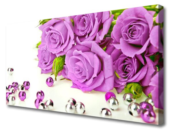 Obraz na plátne Ruže kvety 100x50 cm
