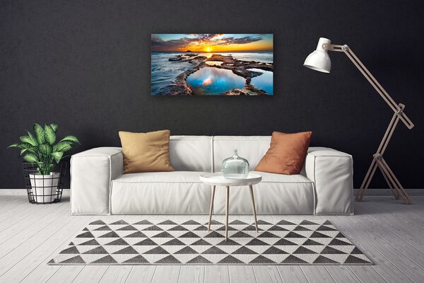 Obraz na plátne More slnko krajina 100x50 cm