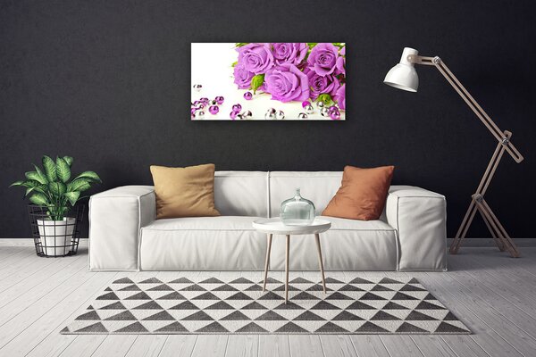 Obraz na plátne Ruže kvety 100x50 cm