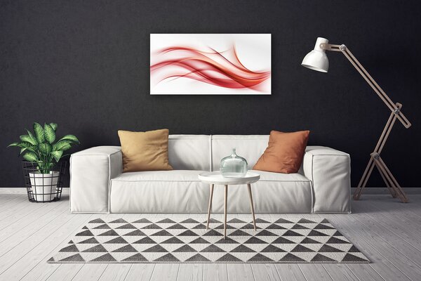 Obraz Canvas Červená abstrakcia umenie 100x50 cm