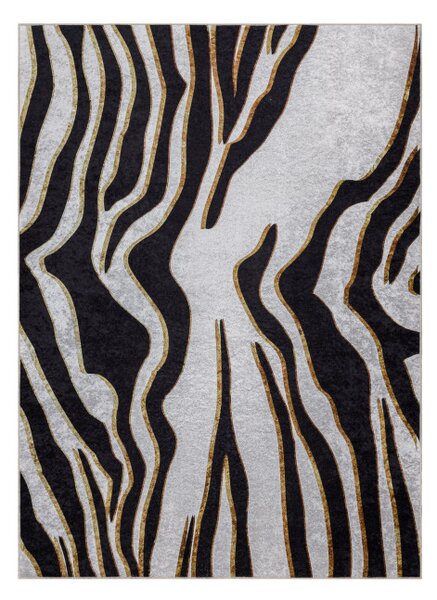 Koberec MIRO 52002.807 zebra, krémový / čierny