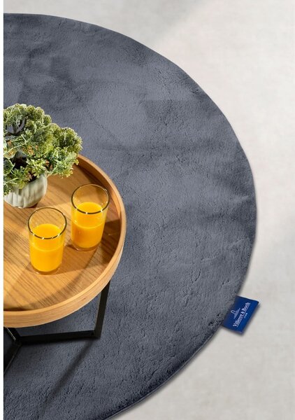 Antracitový okrúhly koberec ø 160 cm Leon – Villeroy&Boch