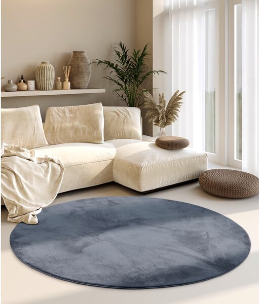 Antracitový okrúhly koberec ø 160 cm Leon – Villeroy&Boch