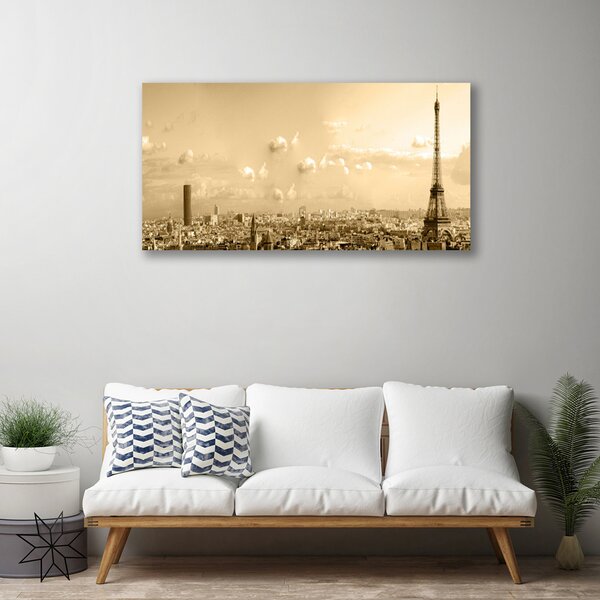 Obraz na plátne Mesto domy 100x50 cm
